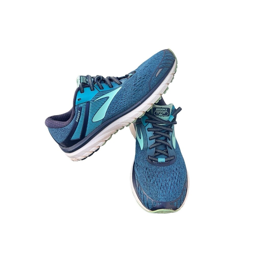 Brooks Womens Adrenaline GTS 18 1202681B495‎ Blue Running Shoes Size 9.5 B